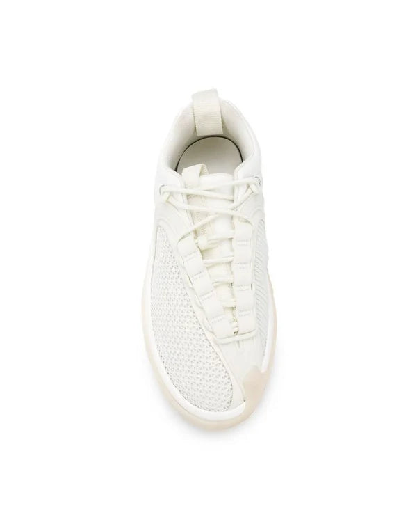 Balmain White Fabric Athletic Sneakers