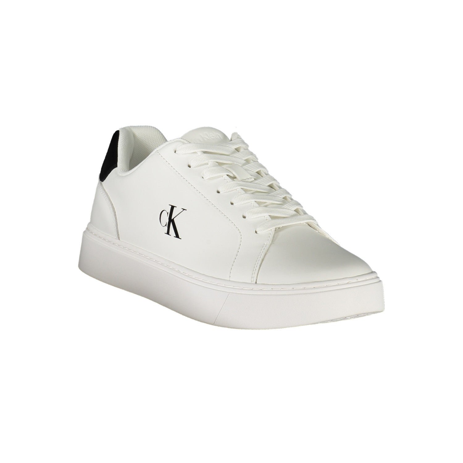 Calvin Klein White Low-Top Sneakers – Minimalist Casual Style
