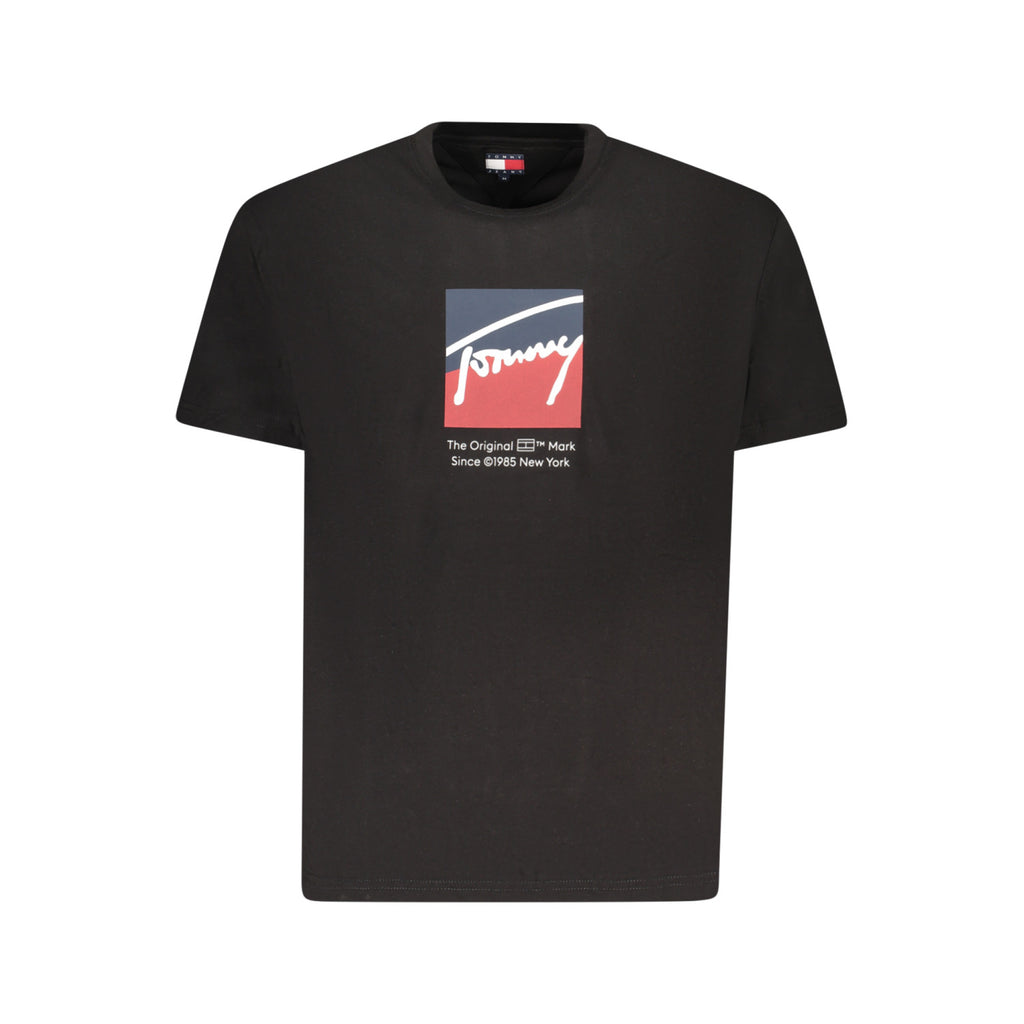 Tommy hilfiger - Men’s Black Logo T-Shirt – Classic Streetwear Essential