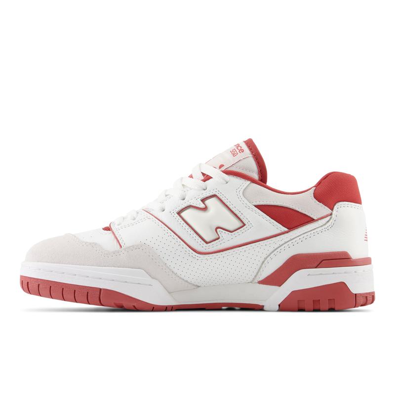 NEW BALANCE 550 red and white sneakers